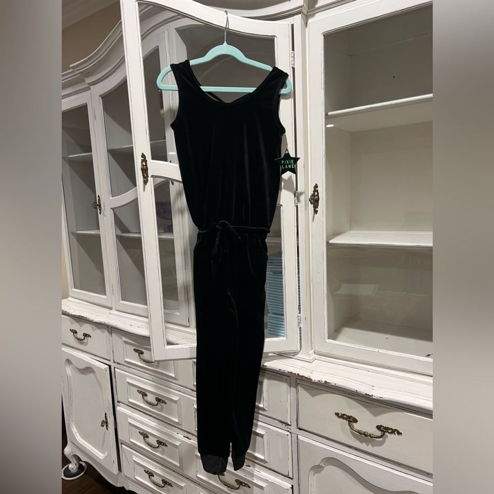Pixie Lane velvet jumpsuit